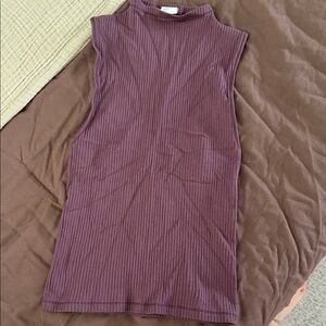 Fabletics Ribbed Sleeveless Top in Deep Purple